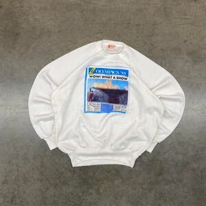 Vintage‎ 1988 Calgary Winter Olympics Crewneck Sweatshirt Action Wear Canada XL
